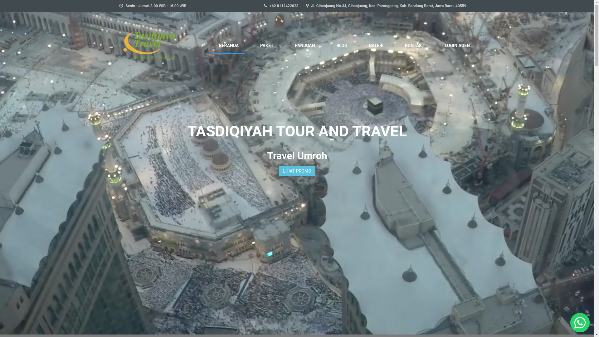 website screenshot of https://tasdiqiyatravel.my.id/
