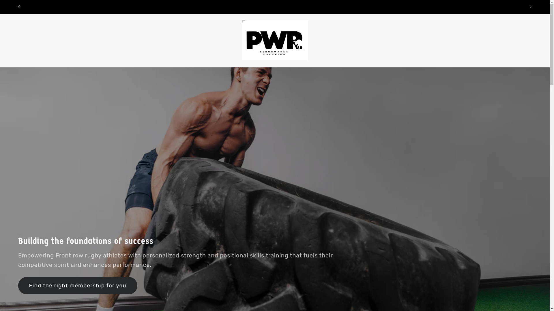 website screenshot of https://pwrperformancecoachinguk.com/