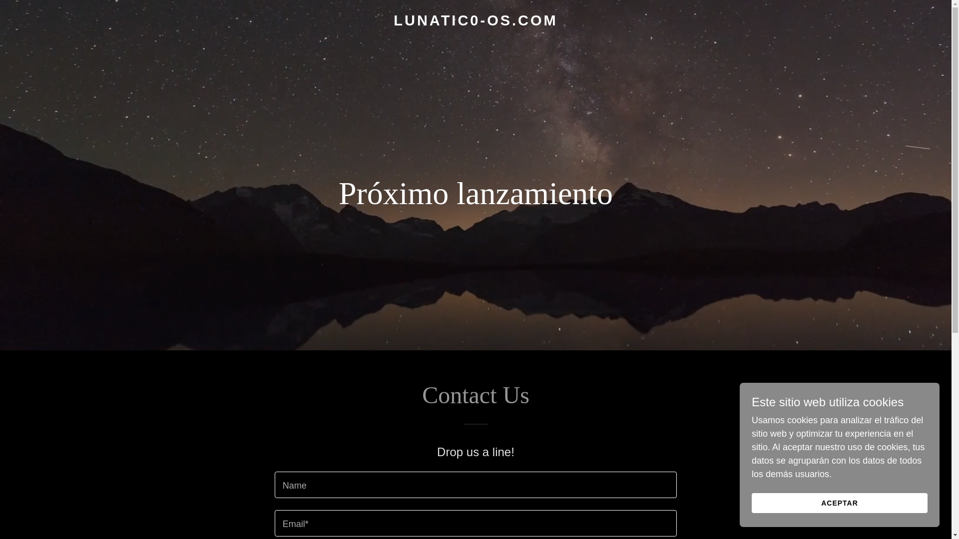 website screenshot of https://lunatic0-os.com/