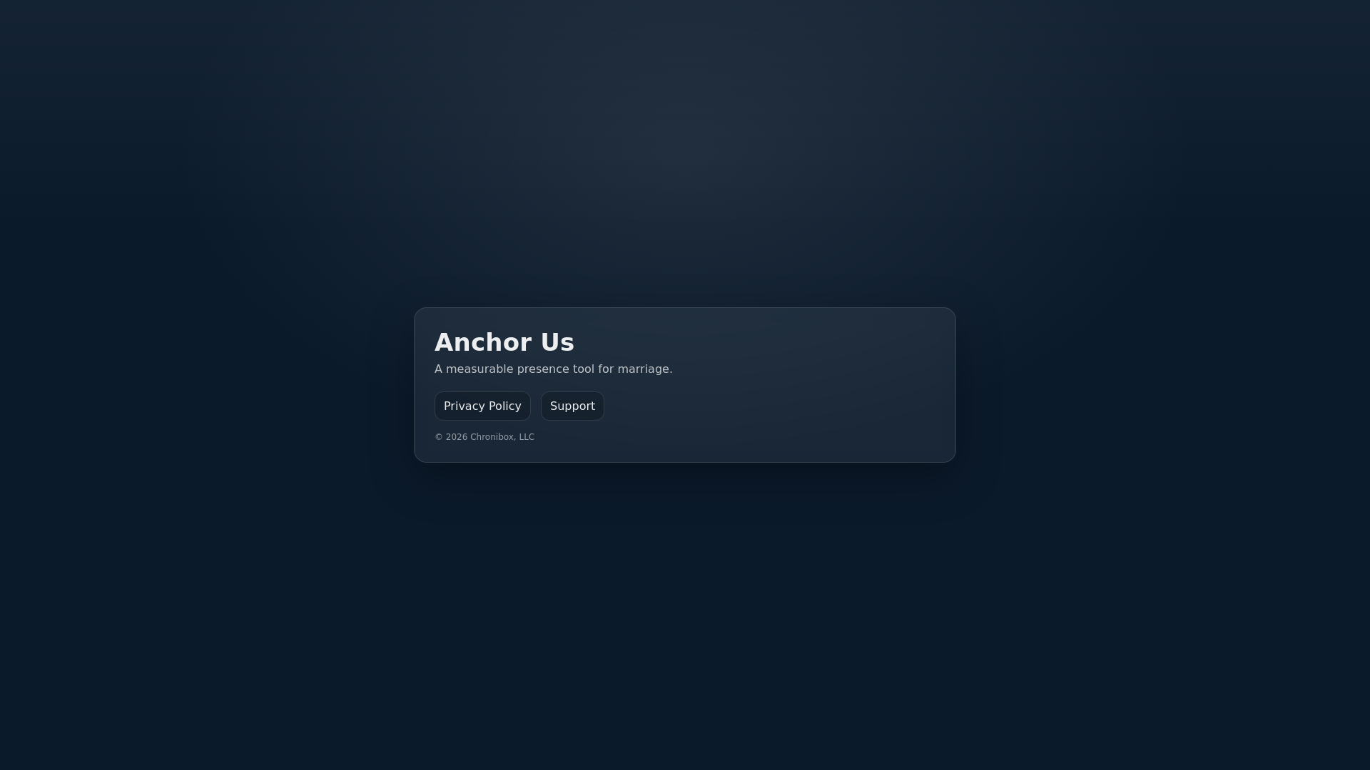 website screenshot of https://anchorus.app/