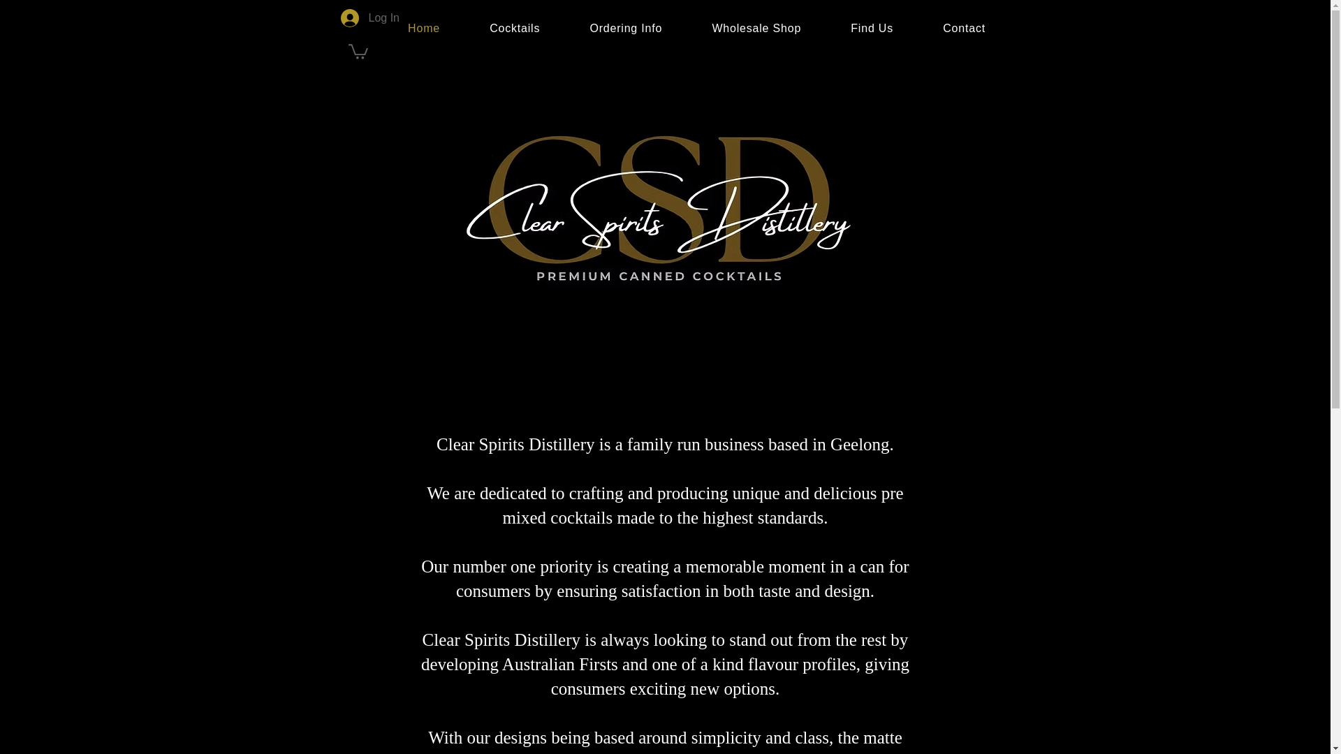 website screenshot of https://clearspiritsdistillery.online/