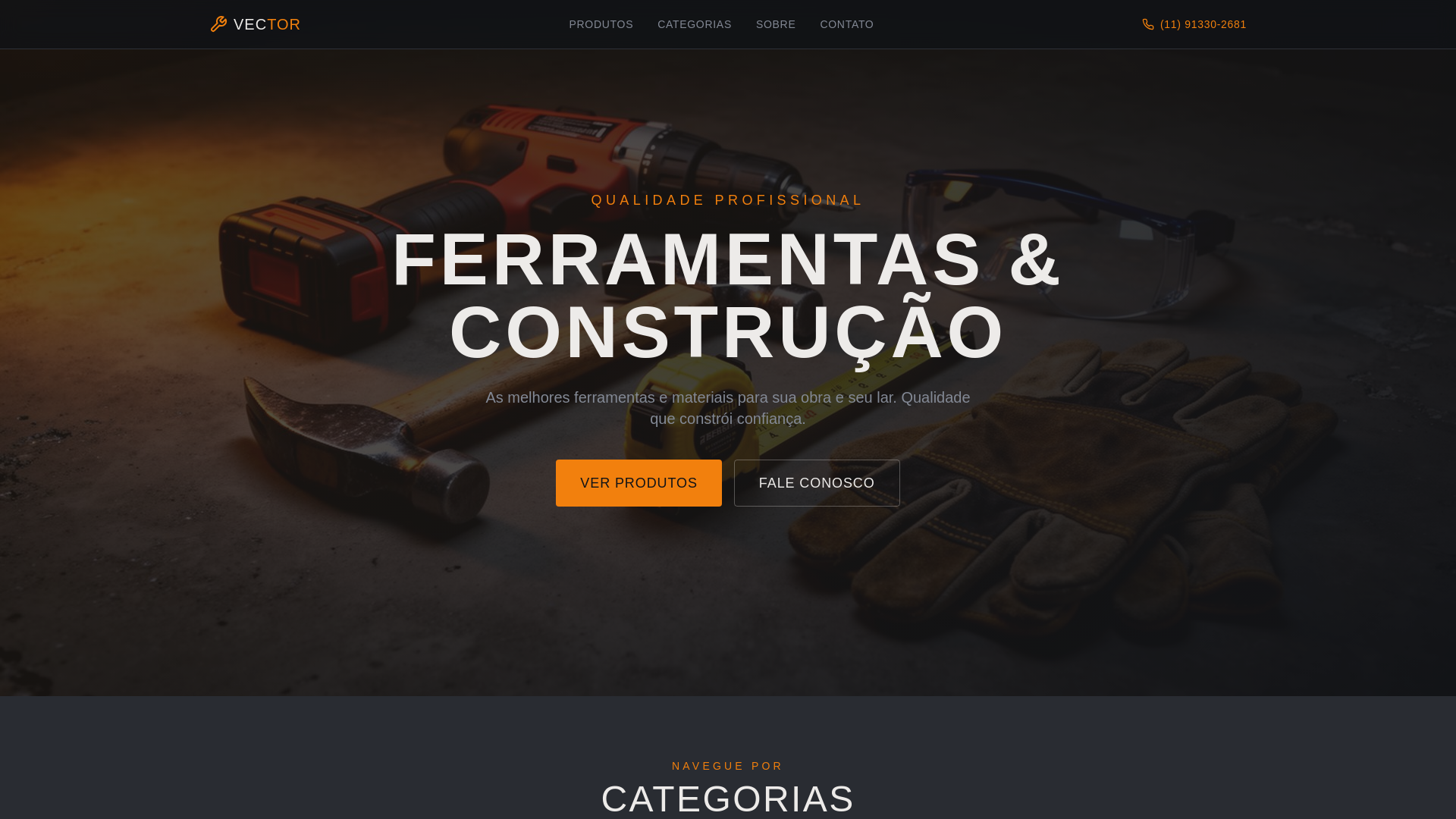 website screenshot of https://industriavector.com