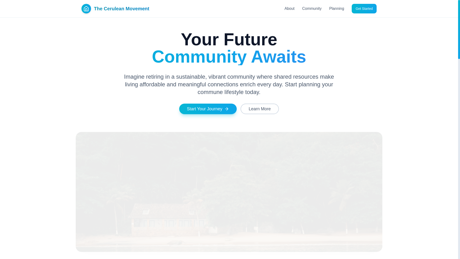 website screenshot of https://theceruleanmovement.site/