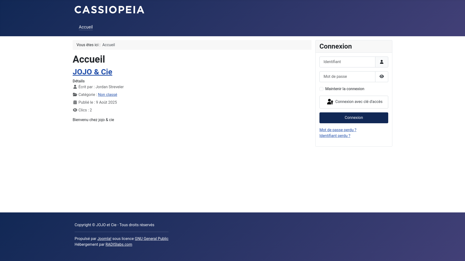 website screenshot of https://jojoetcie.com/