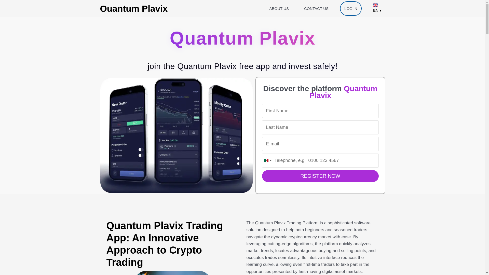 website screenshot of https://quantumplavix-app.com/