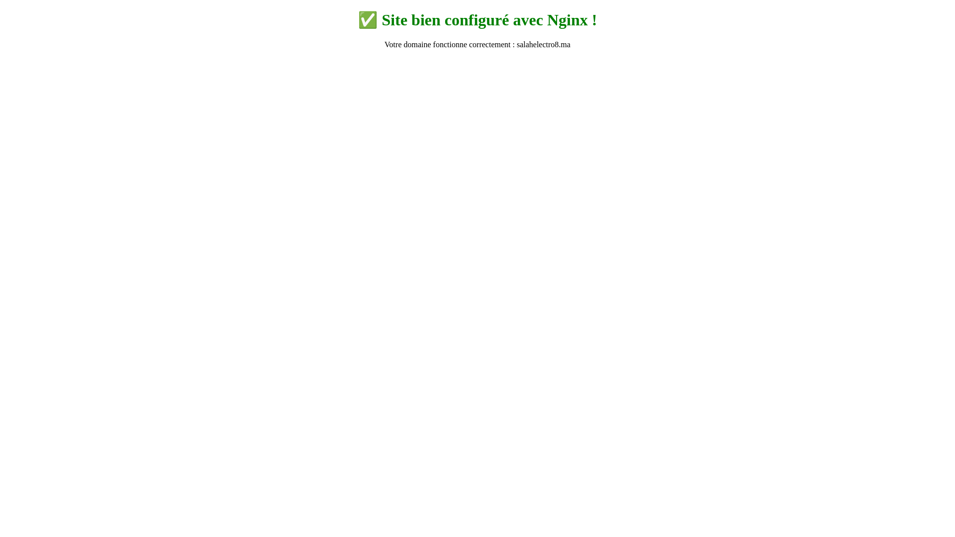 website screenshot of https://salahelectro8.ma/