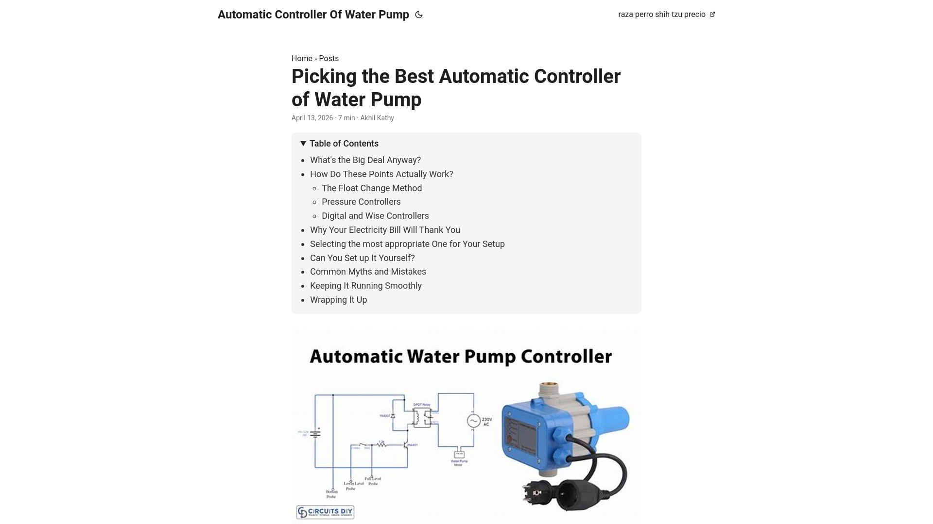 website screenshot of https://automatic-controller-of-water-pump.pages.dev/
