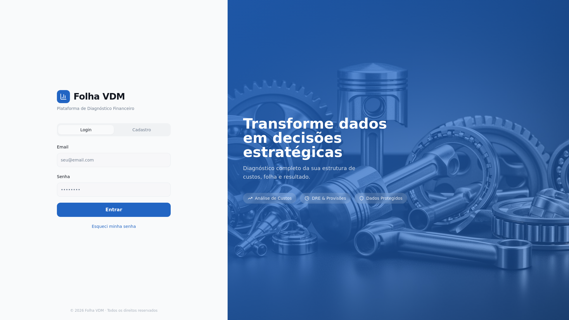 website screenshot of https://oceanempresarial.com.br