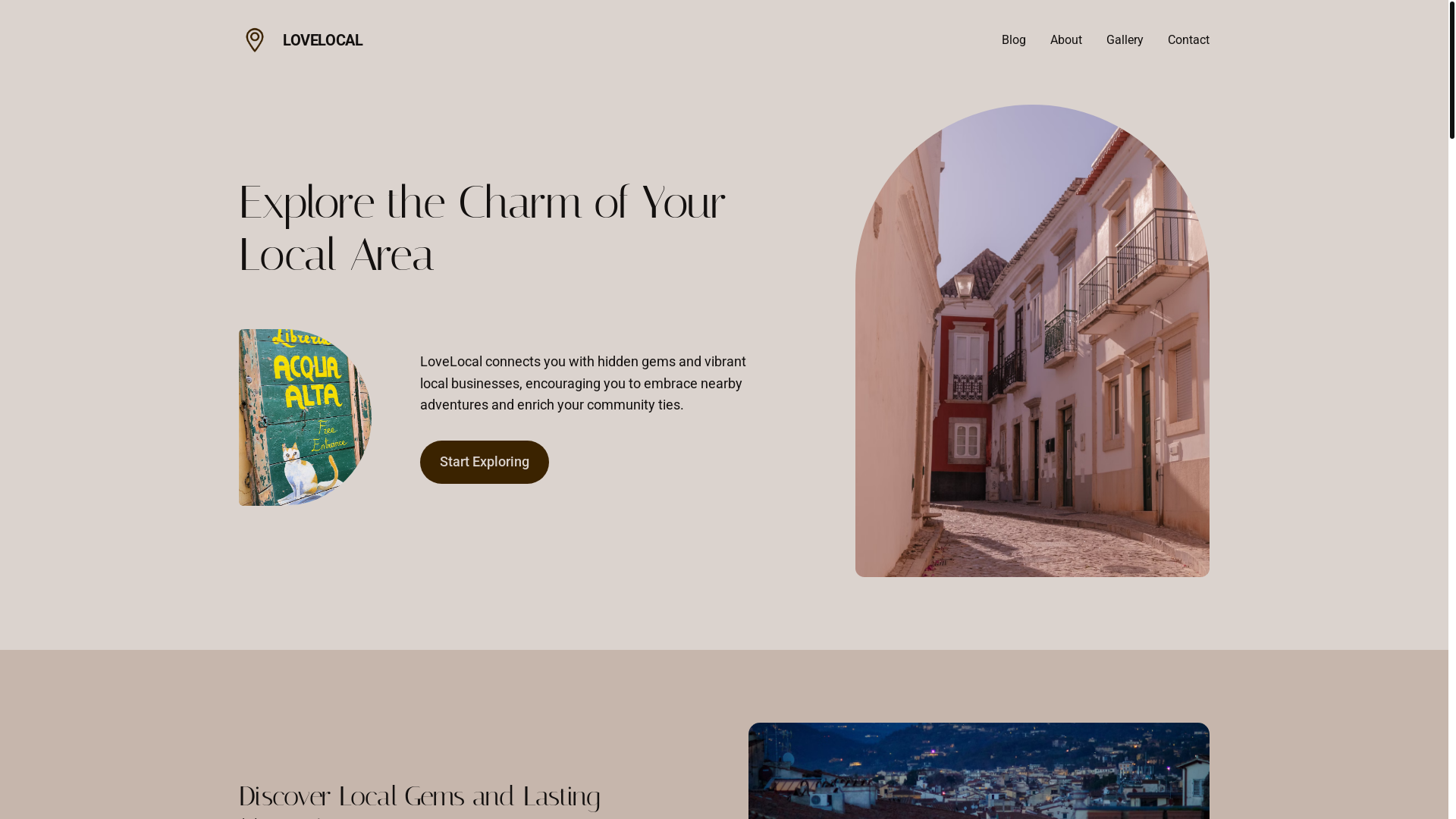 website screenshot of https://love-local.info/