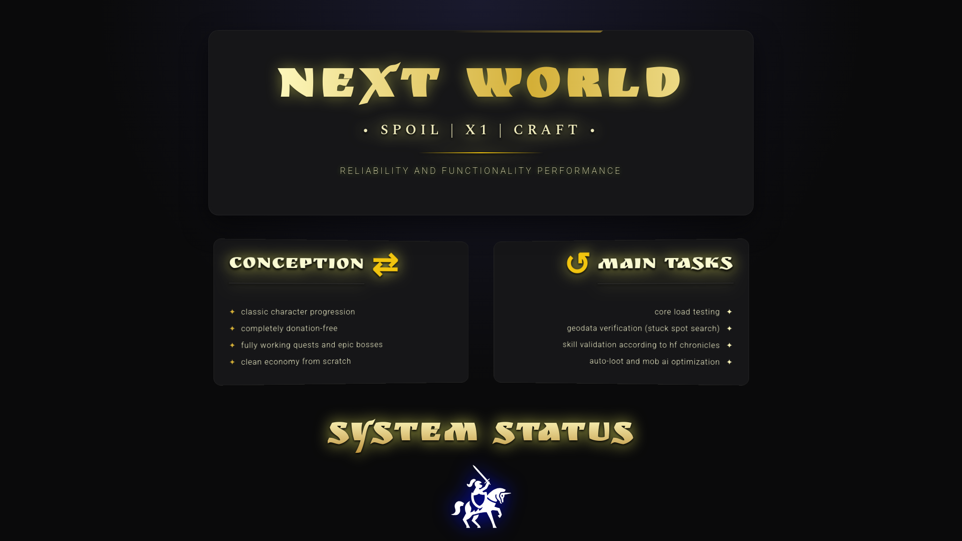 website screenshot of https://l2next.world