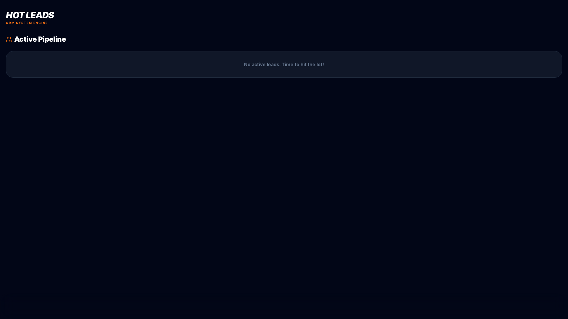 website screenshot of https://hotleads.pages.dev/