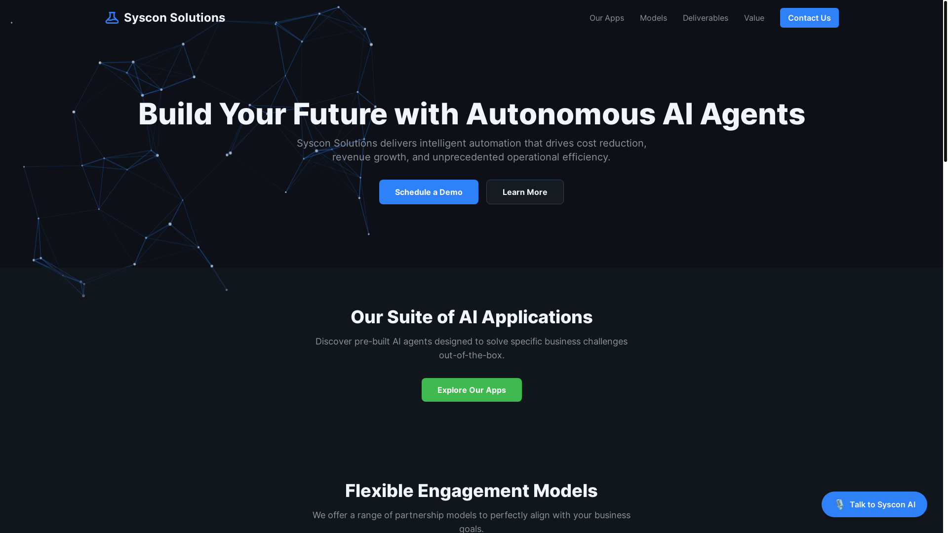 website screenshot of https://syscon-solutions.pages.dev/