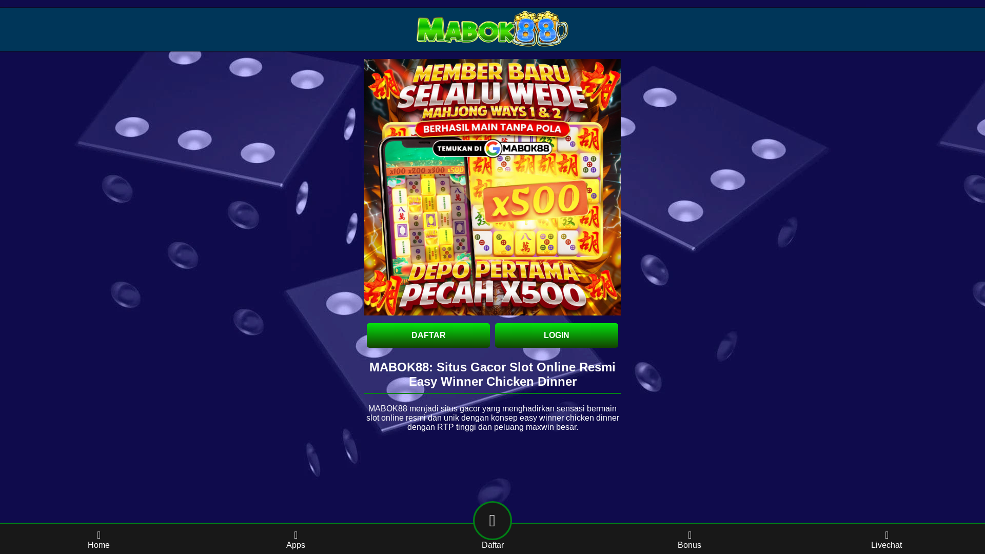 website screenshot of https://mabok88comeback.pages.dev/