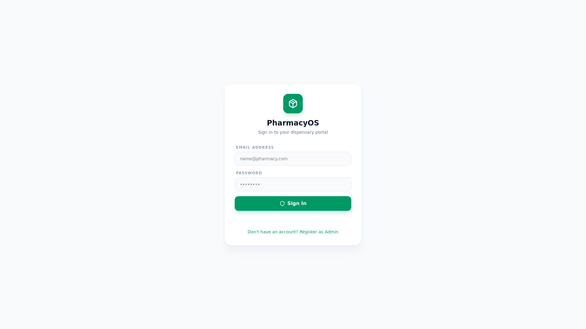 website screenshot of https://pharmacy-os.pages.dev/