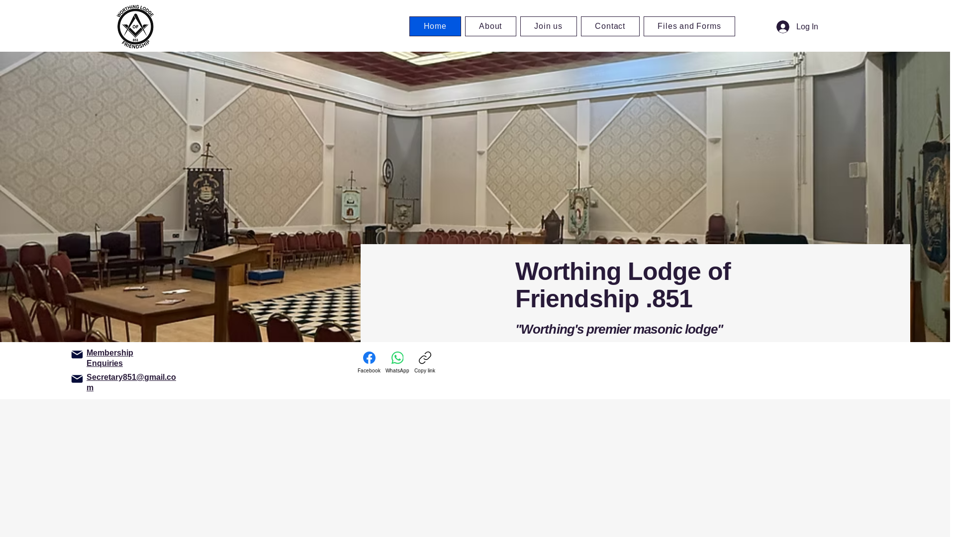 website screenshot of https://worthinglodge851.com/