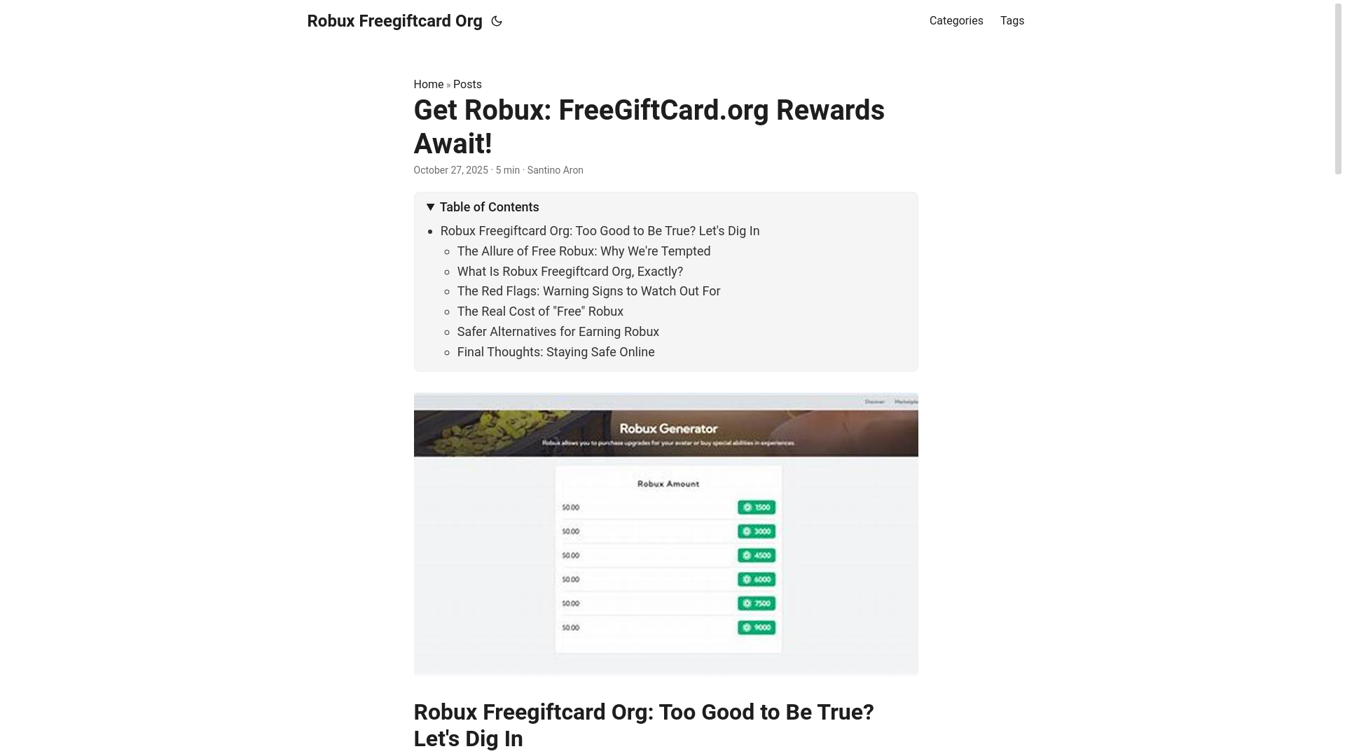 website screenshot of https://robux-freegiftcard-org.pages.dev/