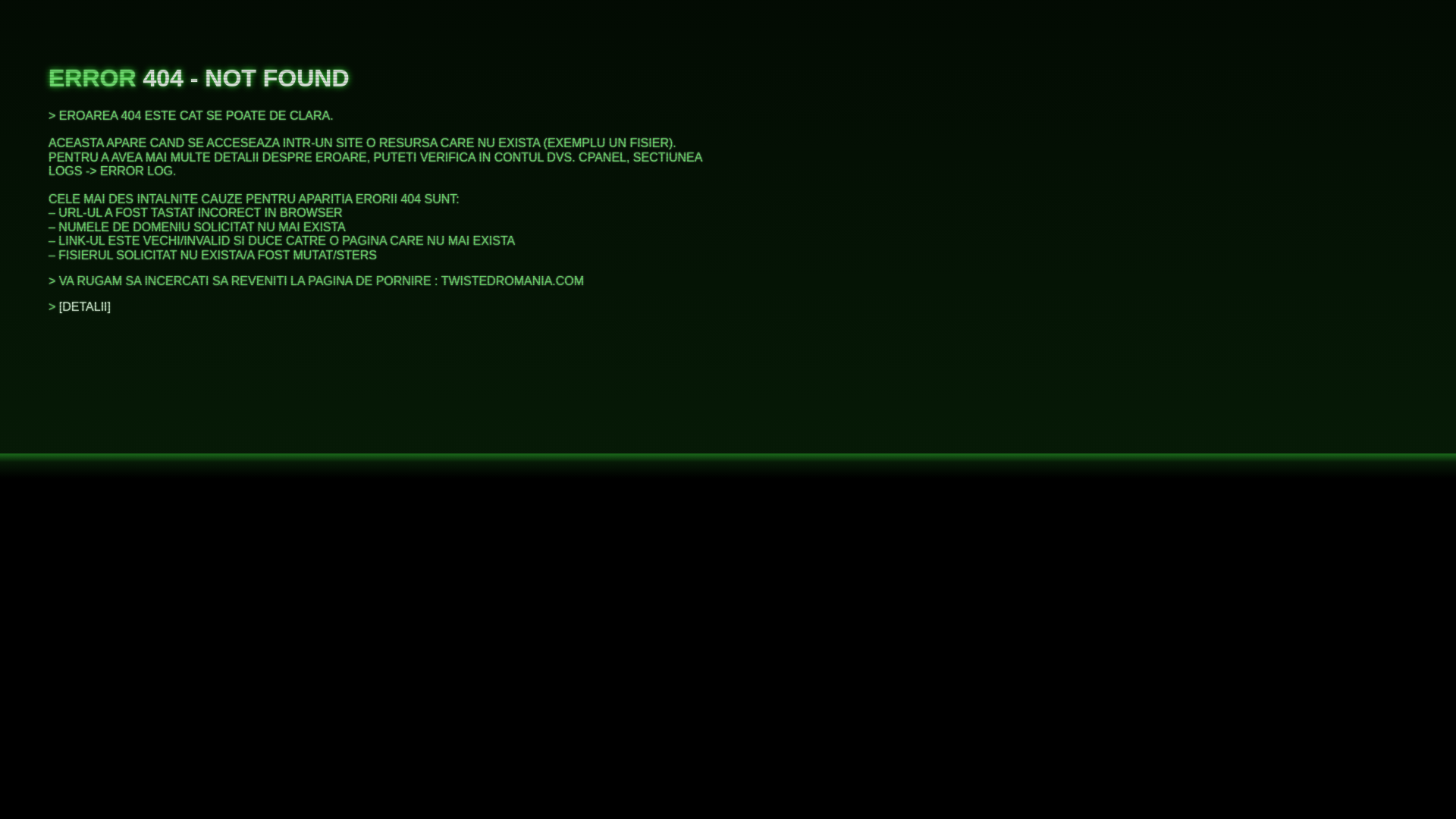 website screenshot of https://twistedromania.com/