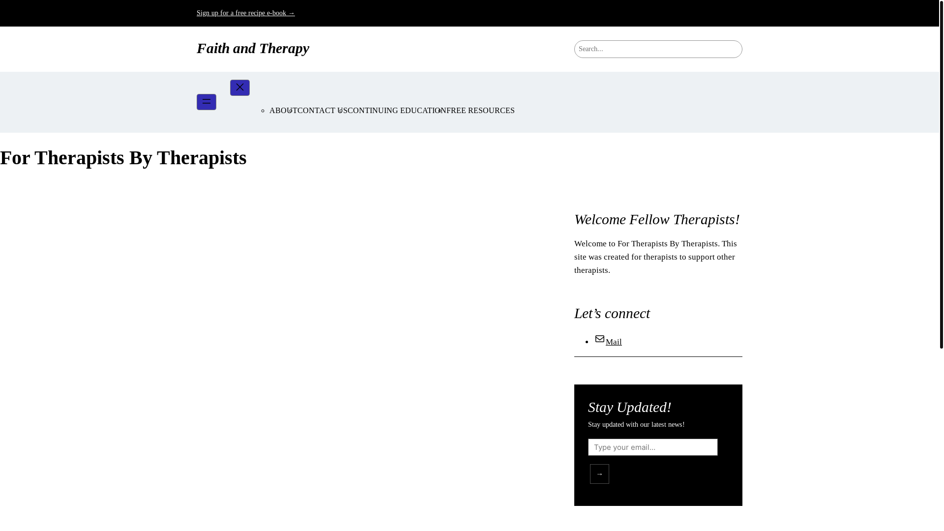 website screenshot of https://faithandtherapy.blog/