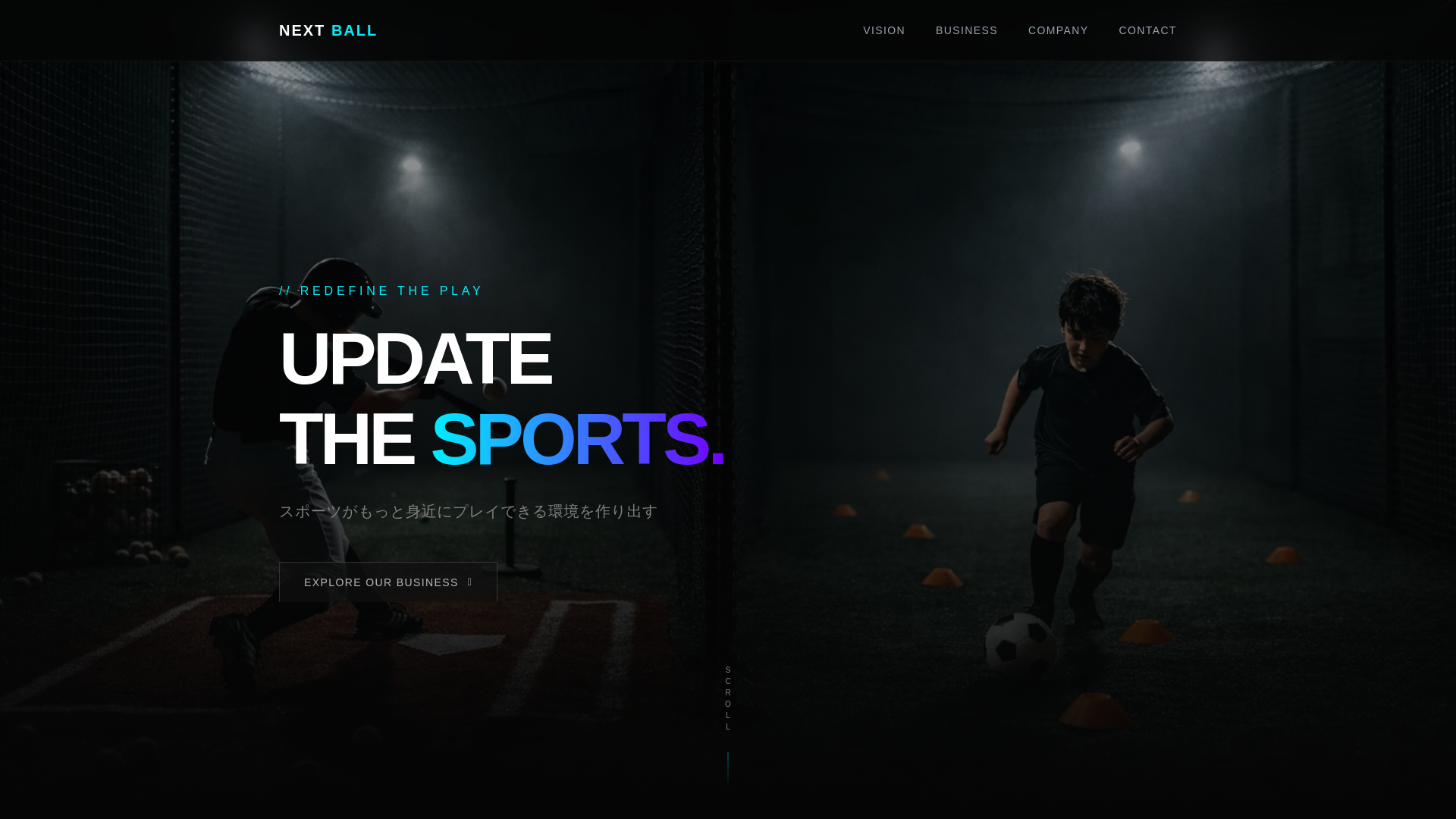 website screenshot of https://nextball.co.jp