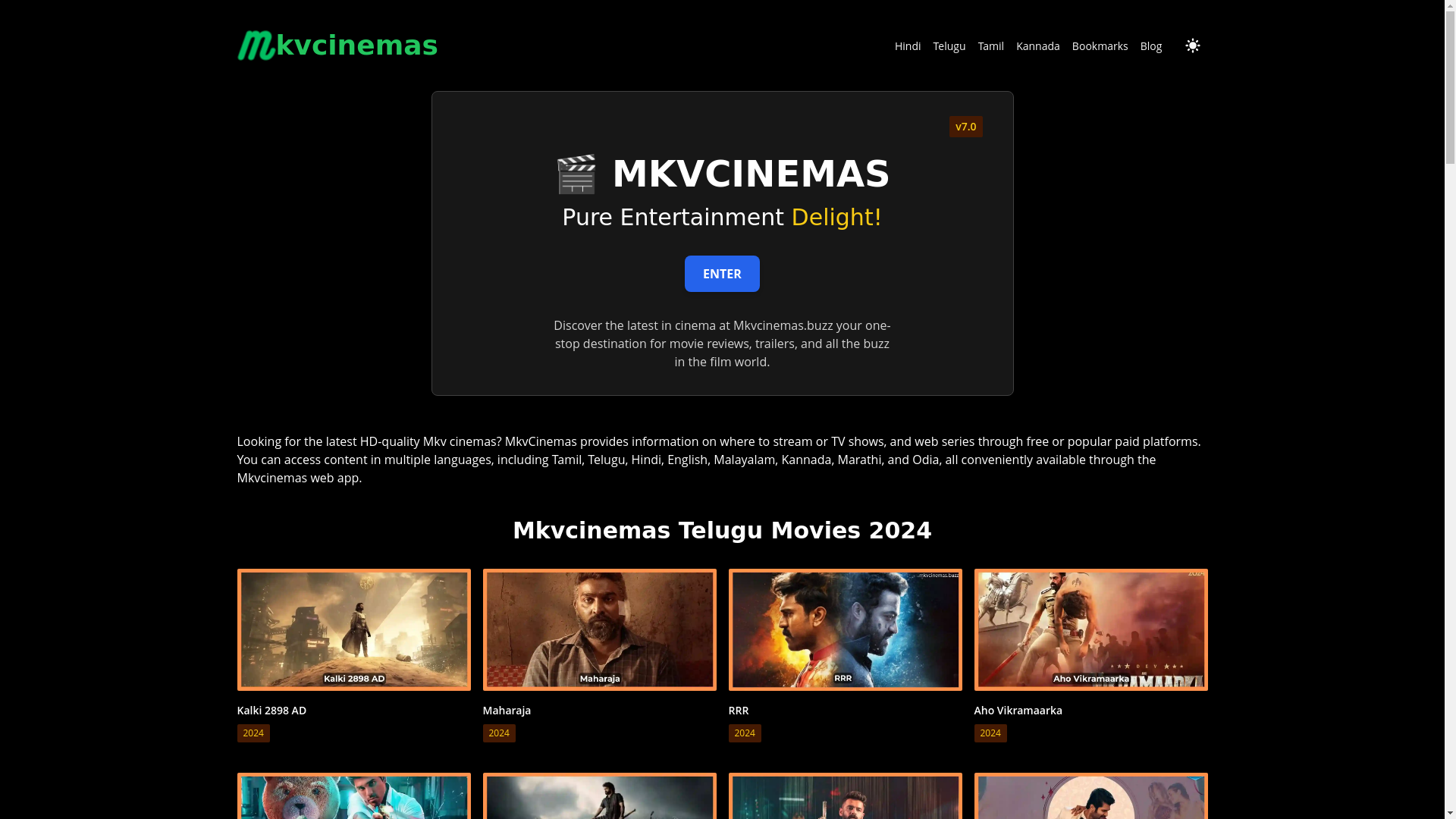website screenshot of https://mkvcinemas-1om.pages.dev/