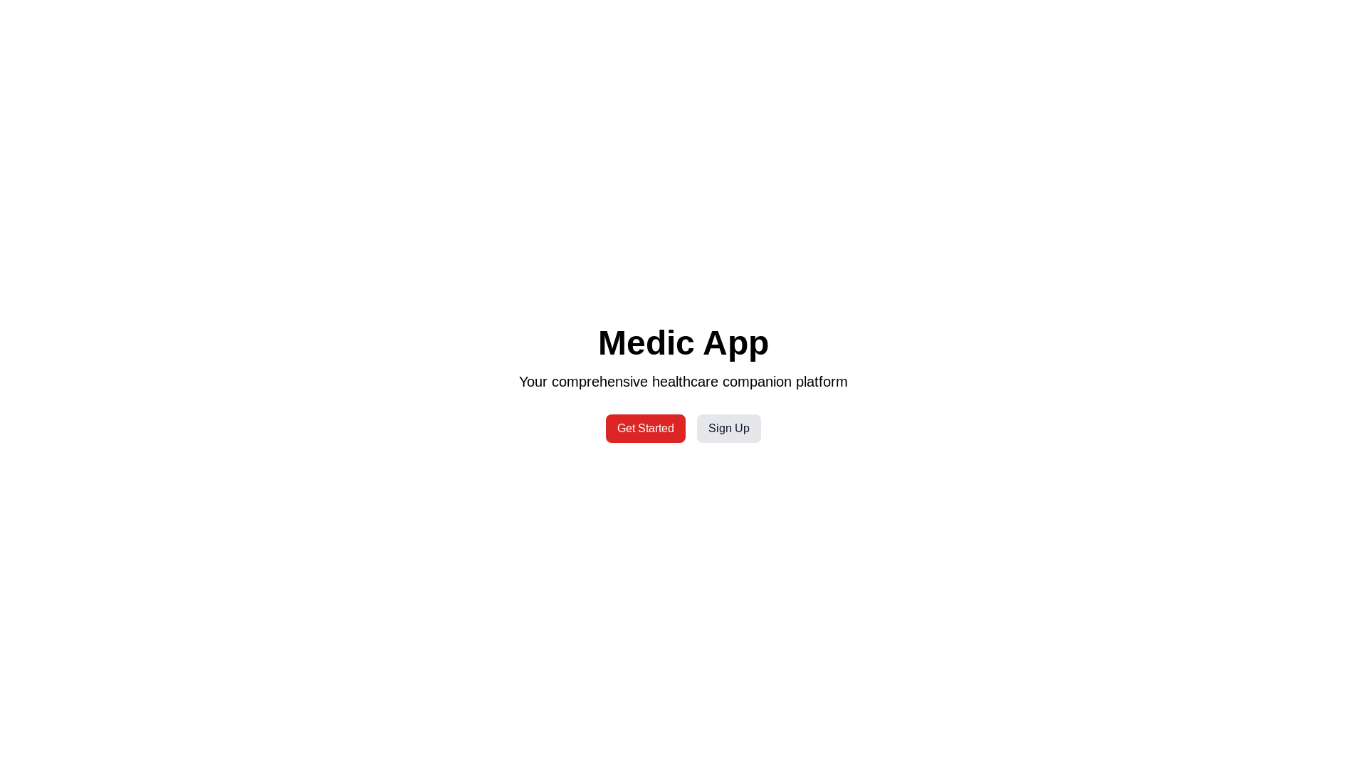 website screenshot of https://medichealthapp.com/