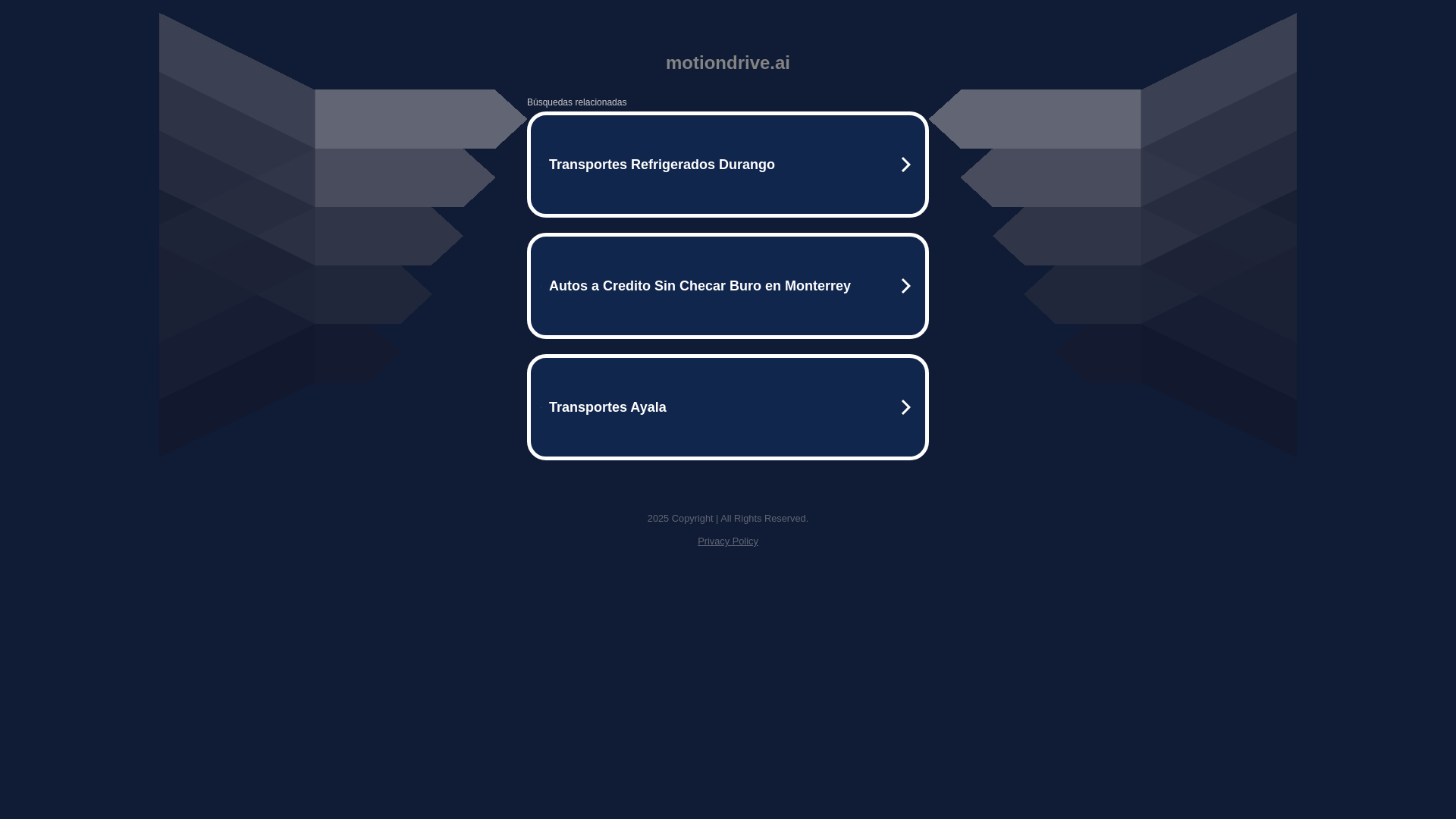 website screenshot of https://motiondrive.ai/