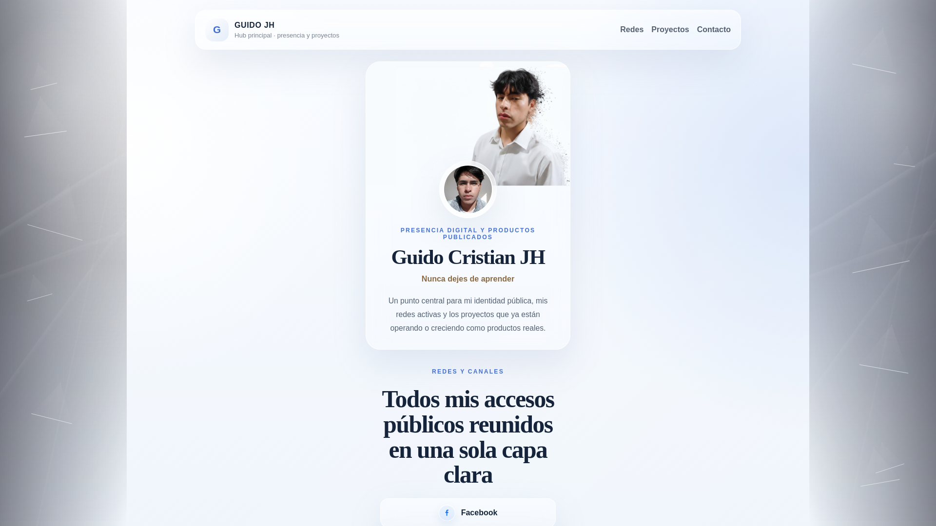 website screenshot of https://guidojh.pro/