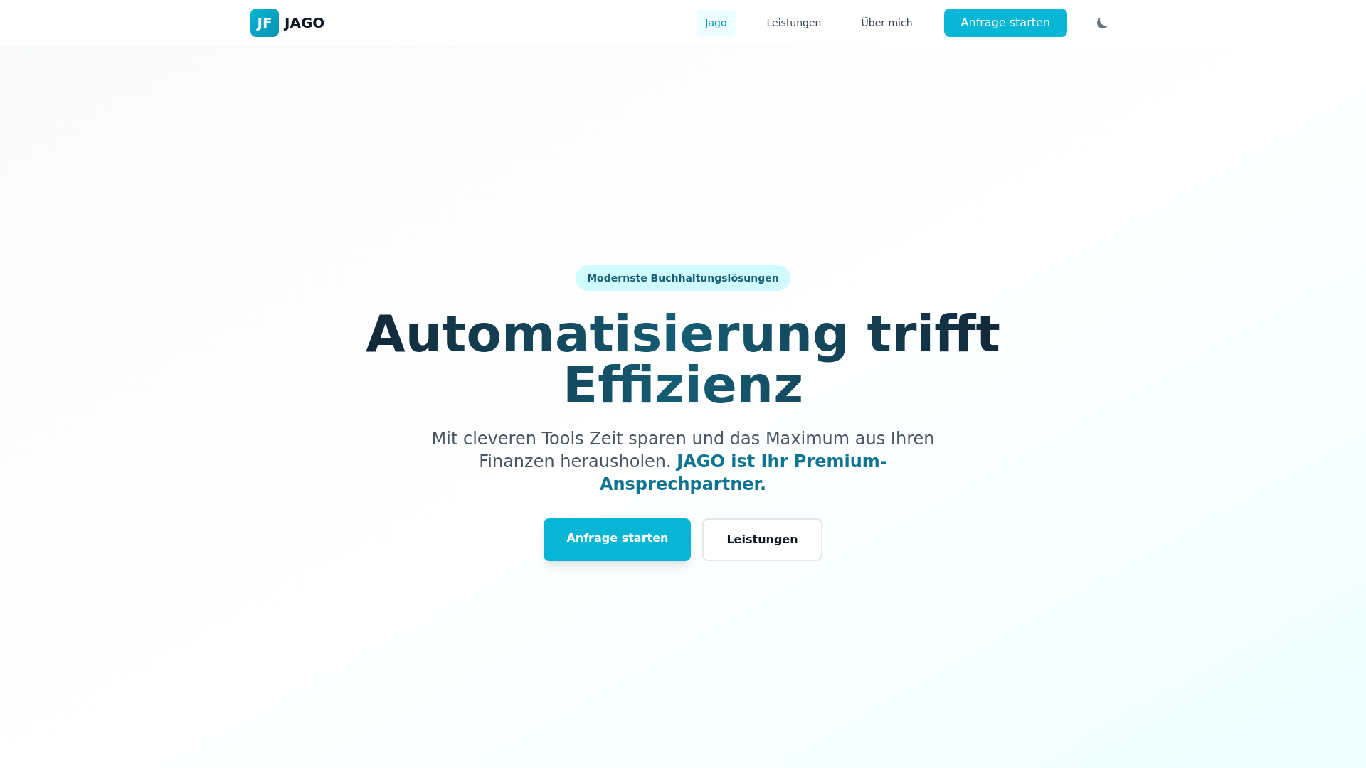 website screenshot of https://jagofinance-productpage.pages.dev/