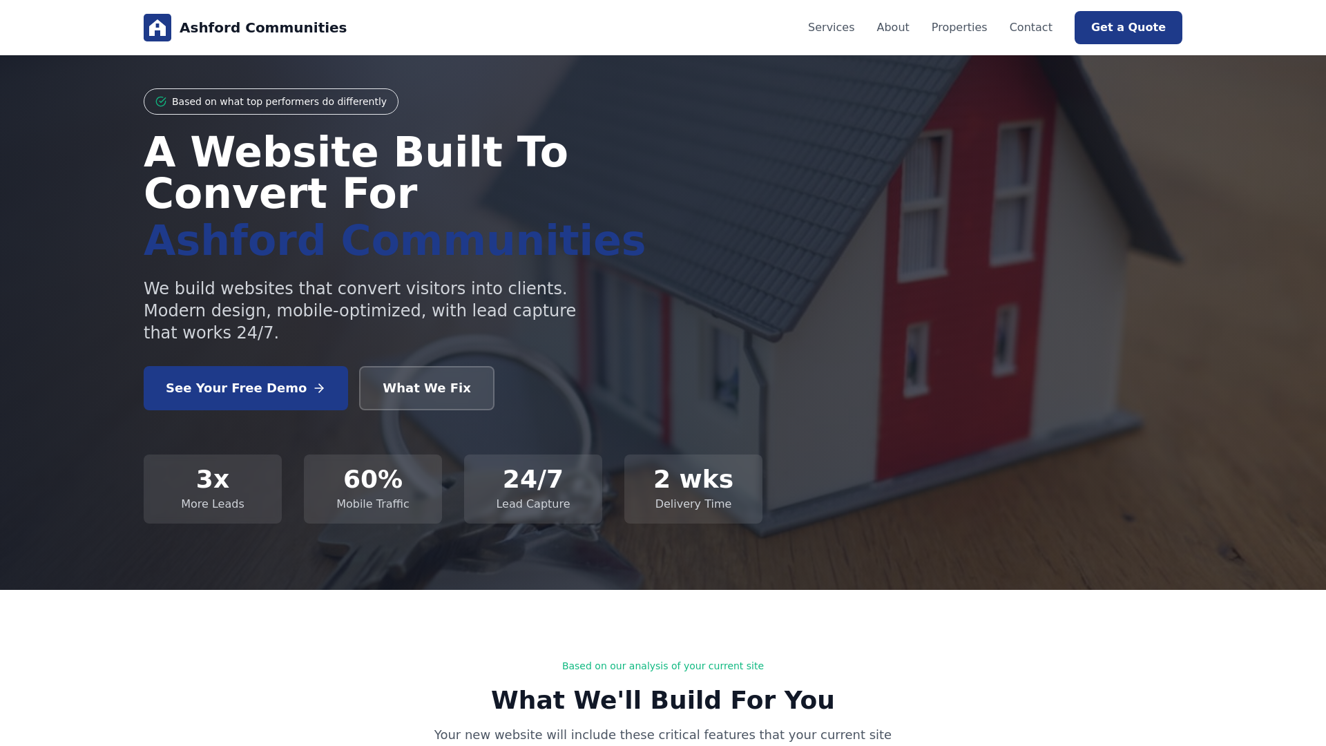 website screenshot of https://ashford-communities-demo.pages.dev/
