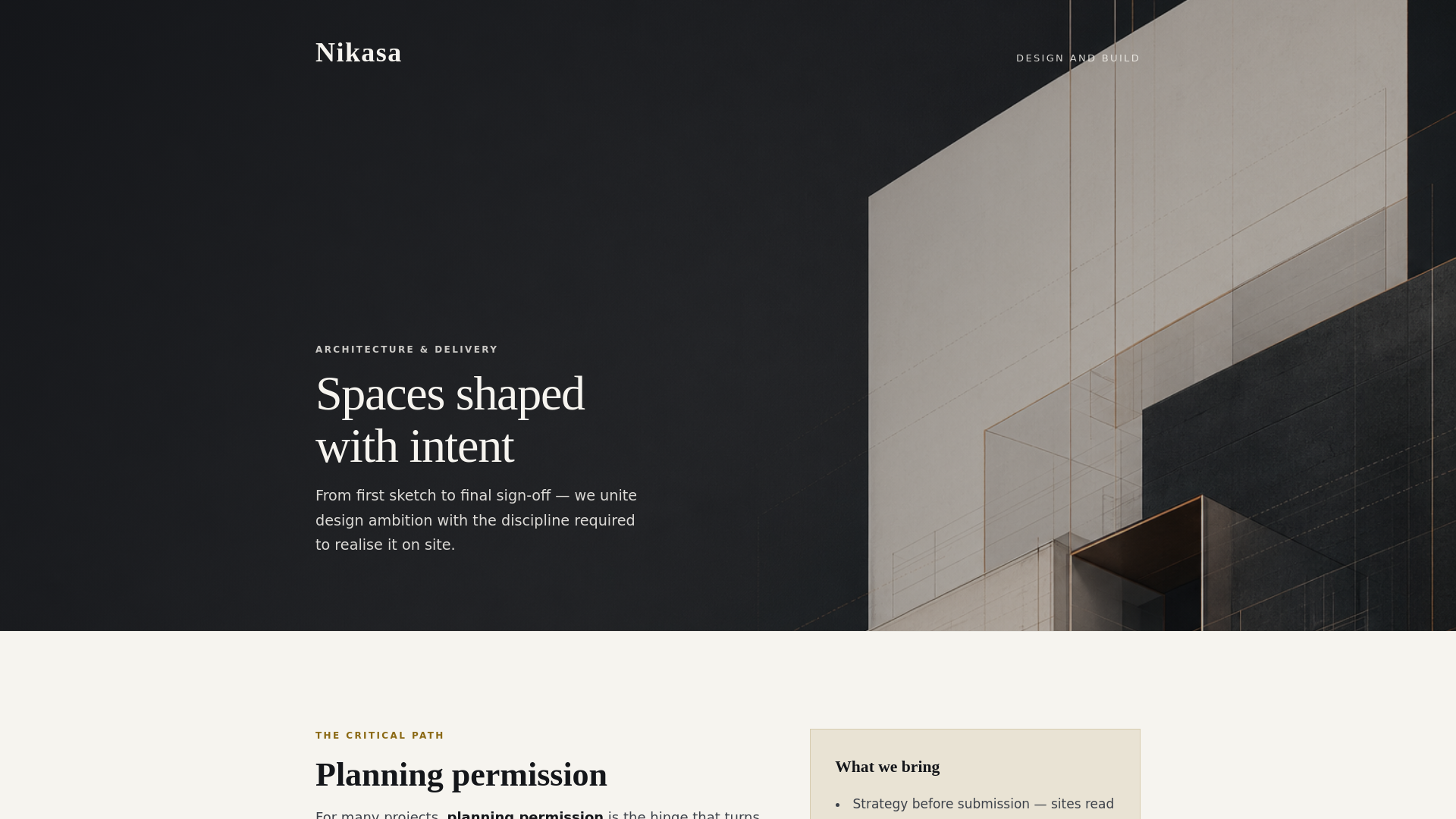 website screenshot of https://nikasa.pages.dev/