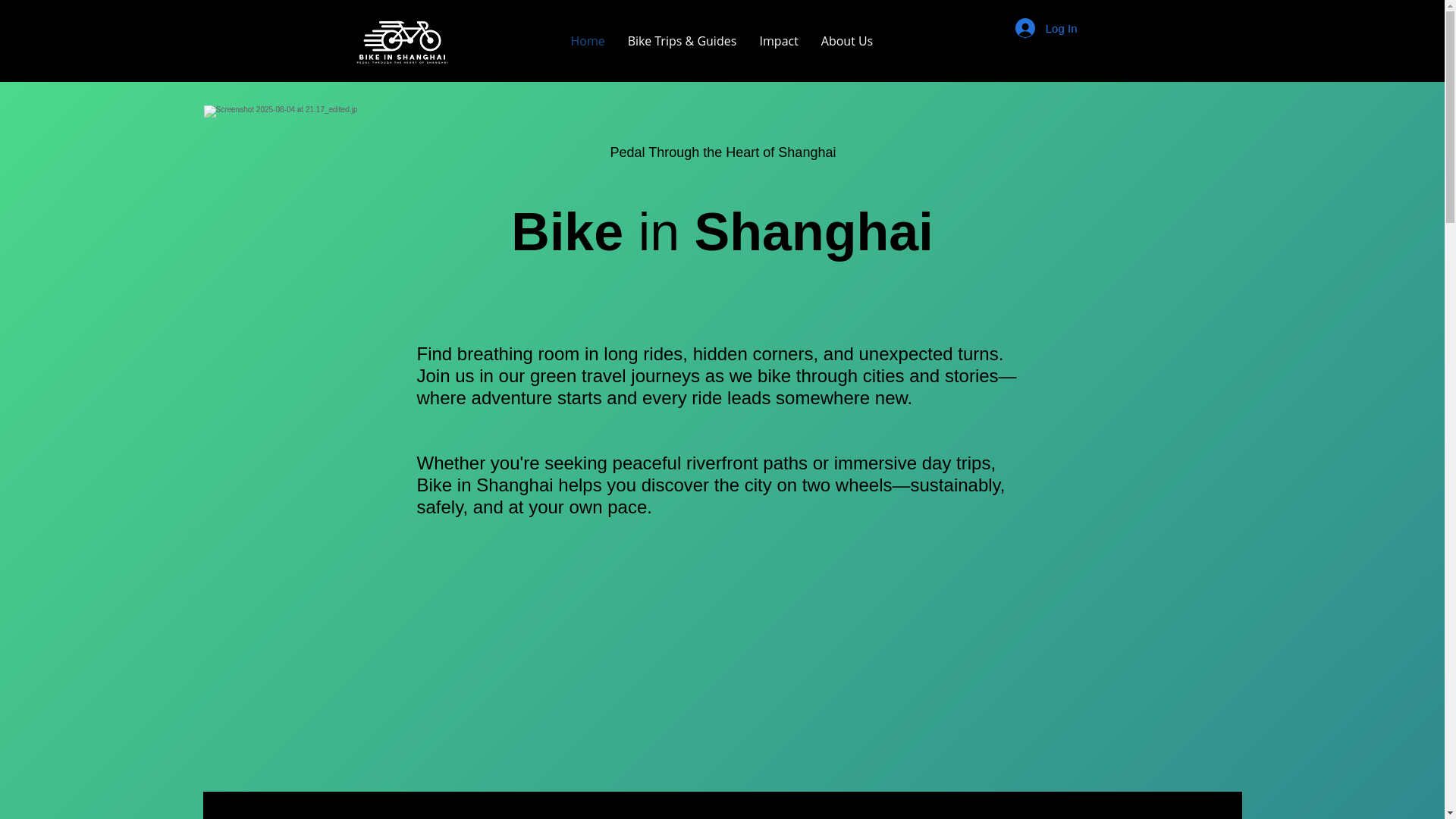 website screenshot of https://bikeinshanghai.com/