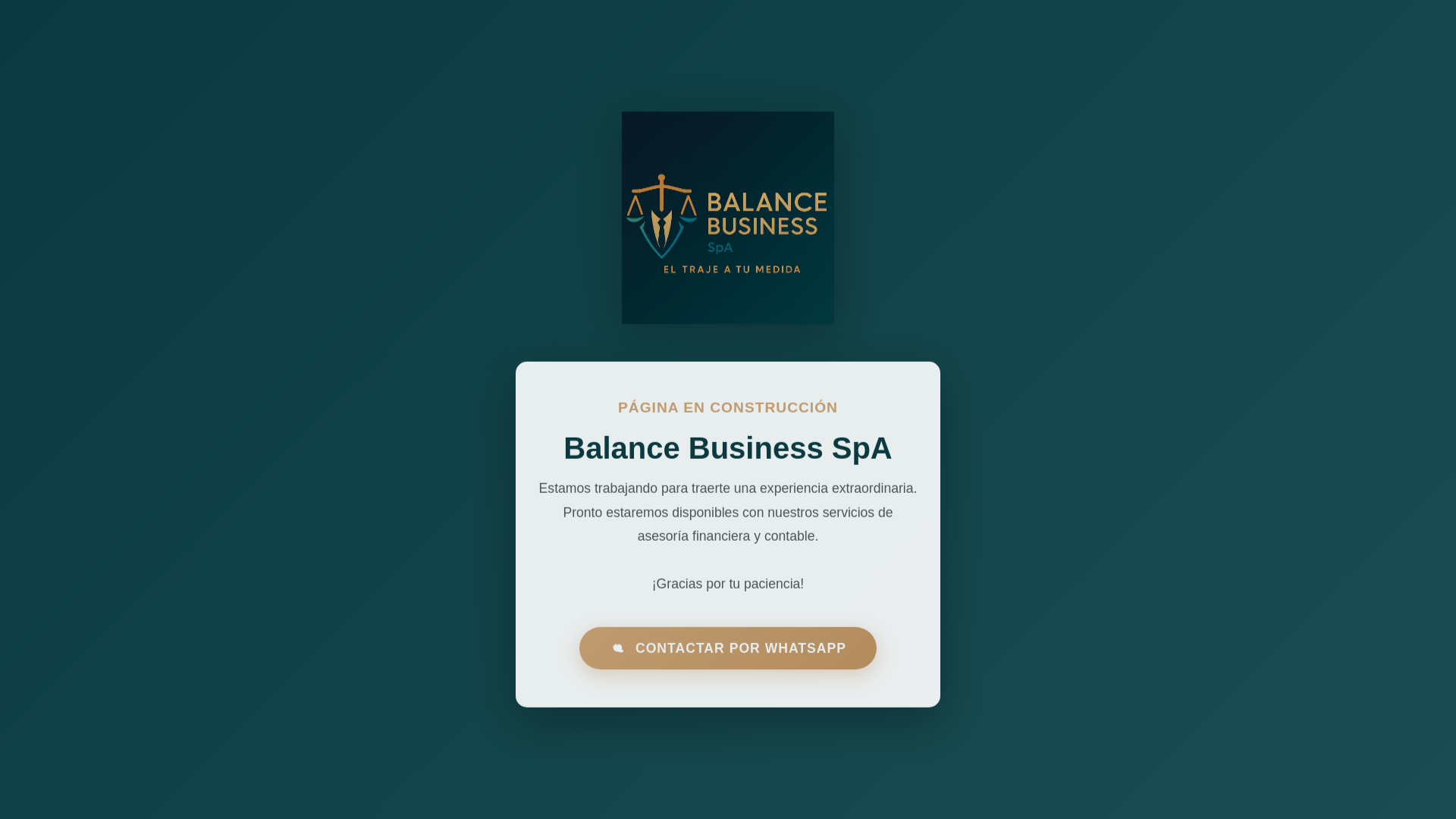 website screenshot of https://balancebusiness.cl/