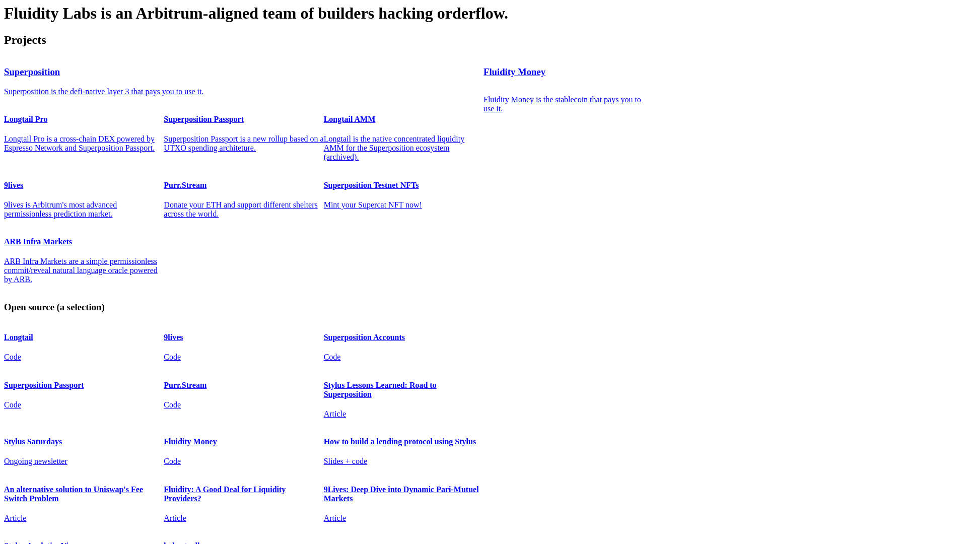 website screenshot of https://fluiditylabs-io.pages.dev/