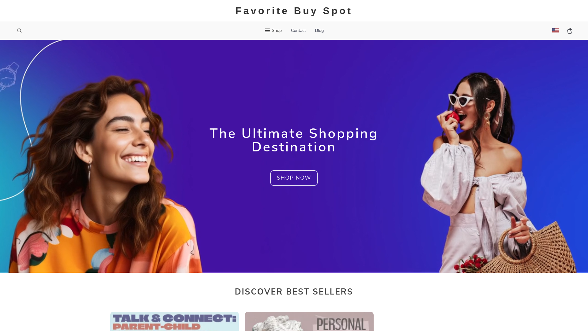 website screenshot of https://favoritebuyspot.shop/