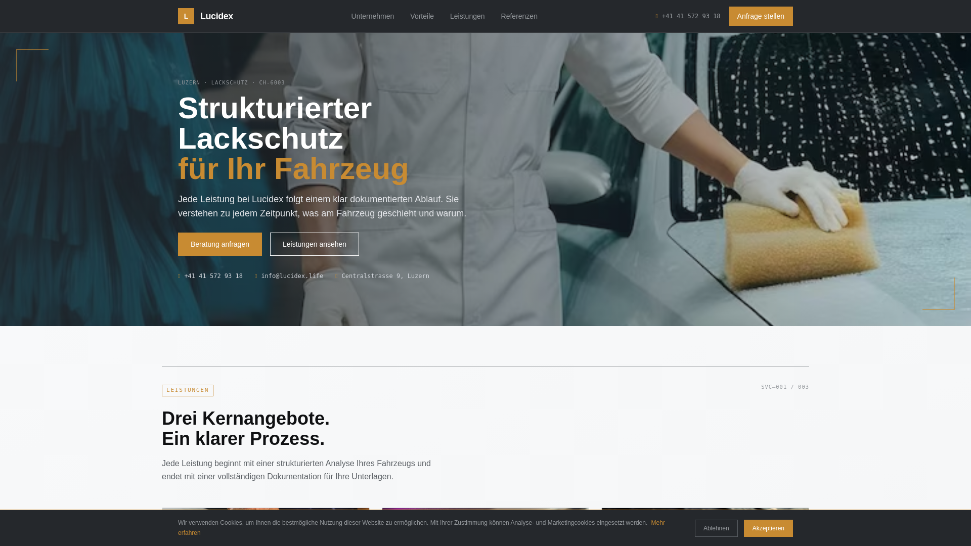 website screenshot of https://lucidex.life/