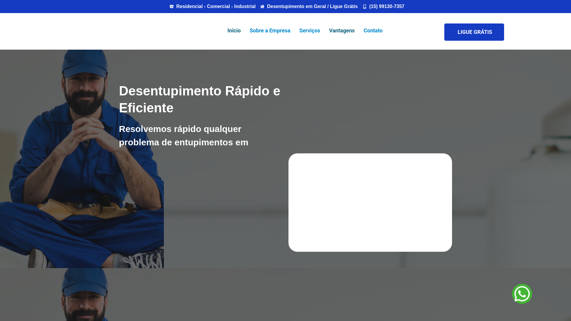 website screenshot of https://desentupidoradeodrek.com.br