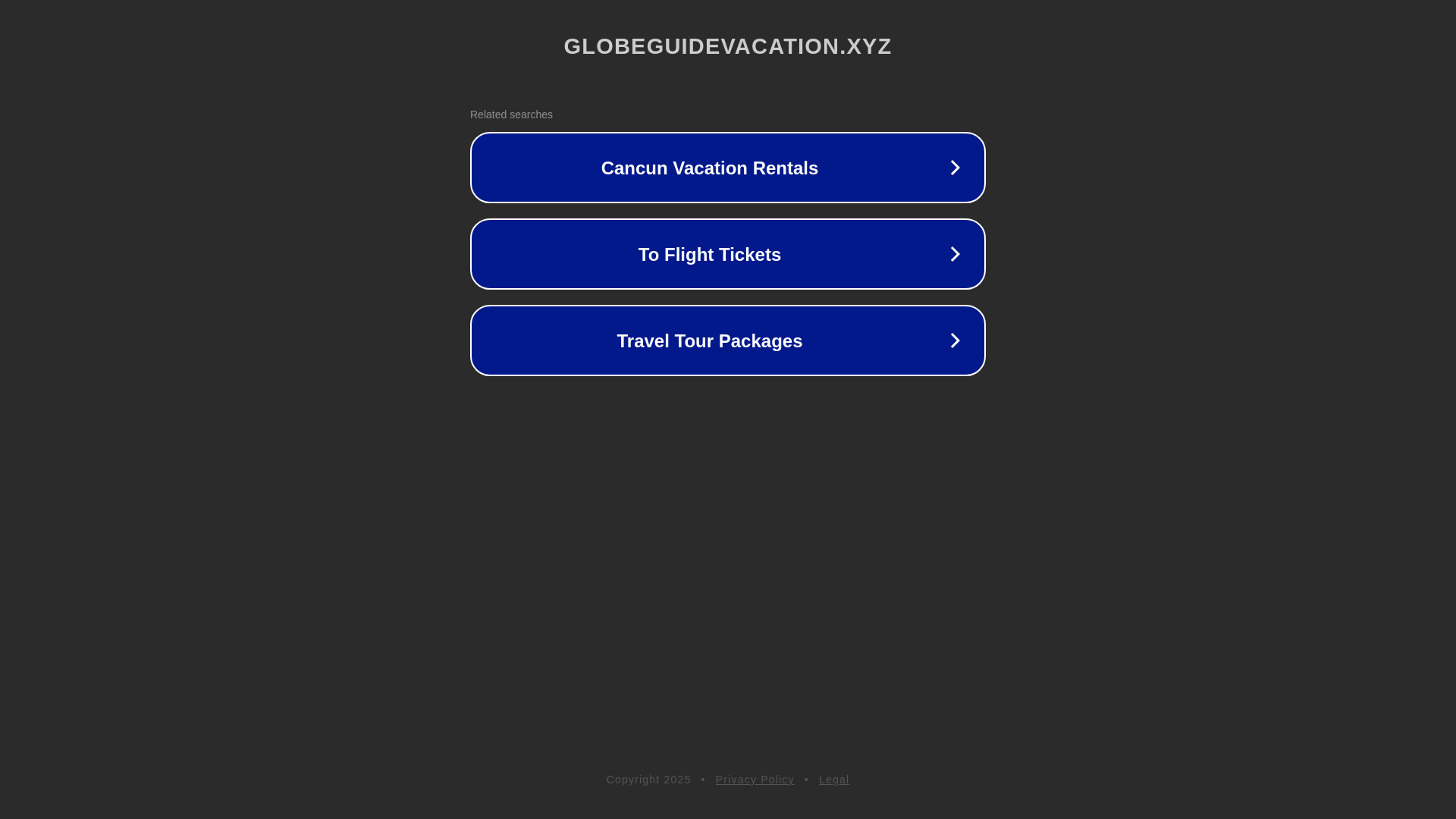 website screenshot of https://globeguidevacation.xyz/