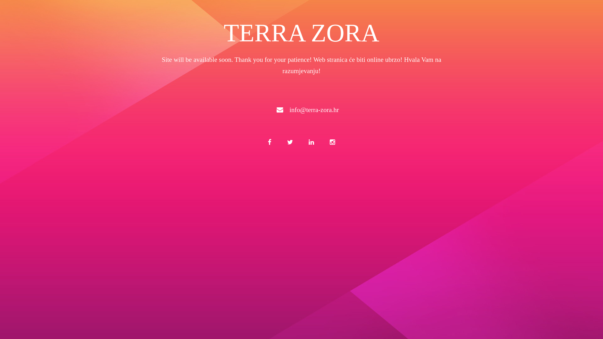 website screenshot of https://terra-zora.hr/