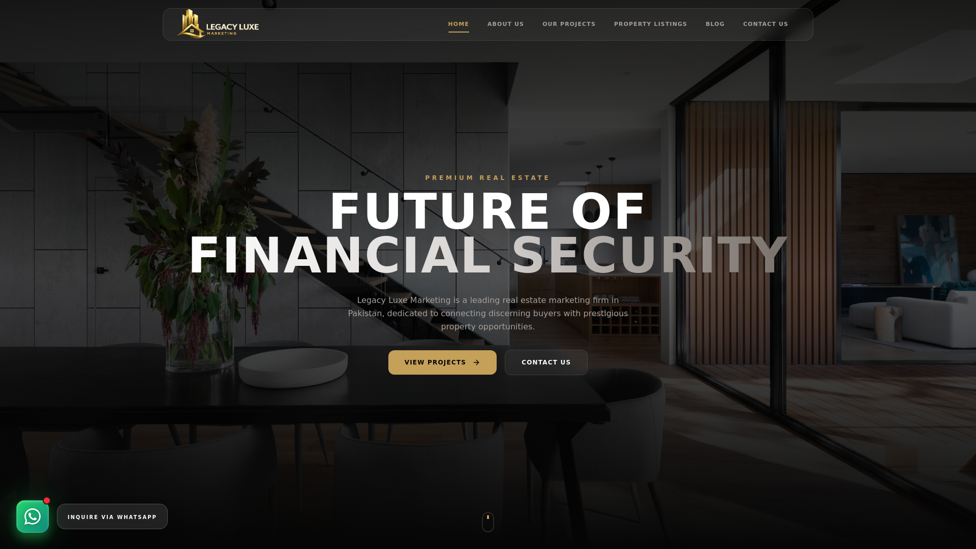 website screenshot of https://legacyluxemarketing.com