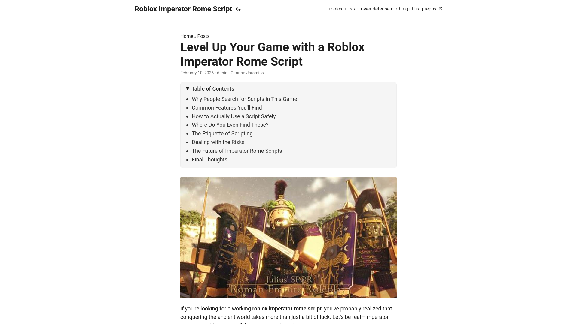 website screenshot of https://roblox-imperator-rome-script.pages.dev/