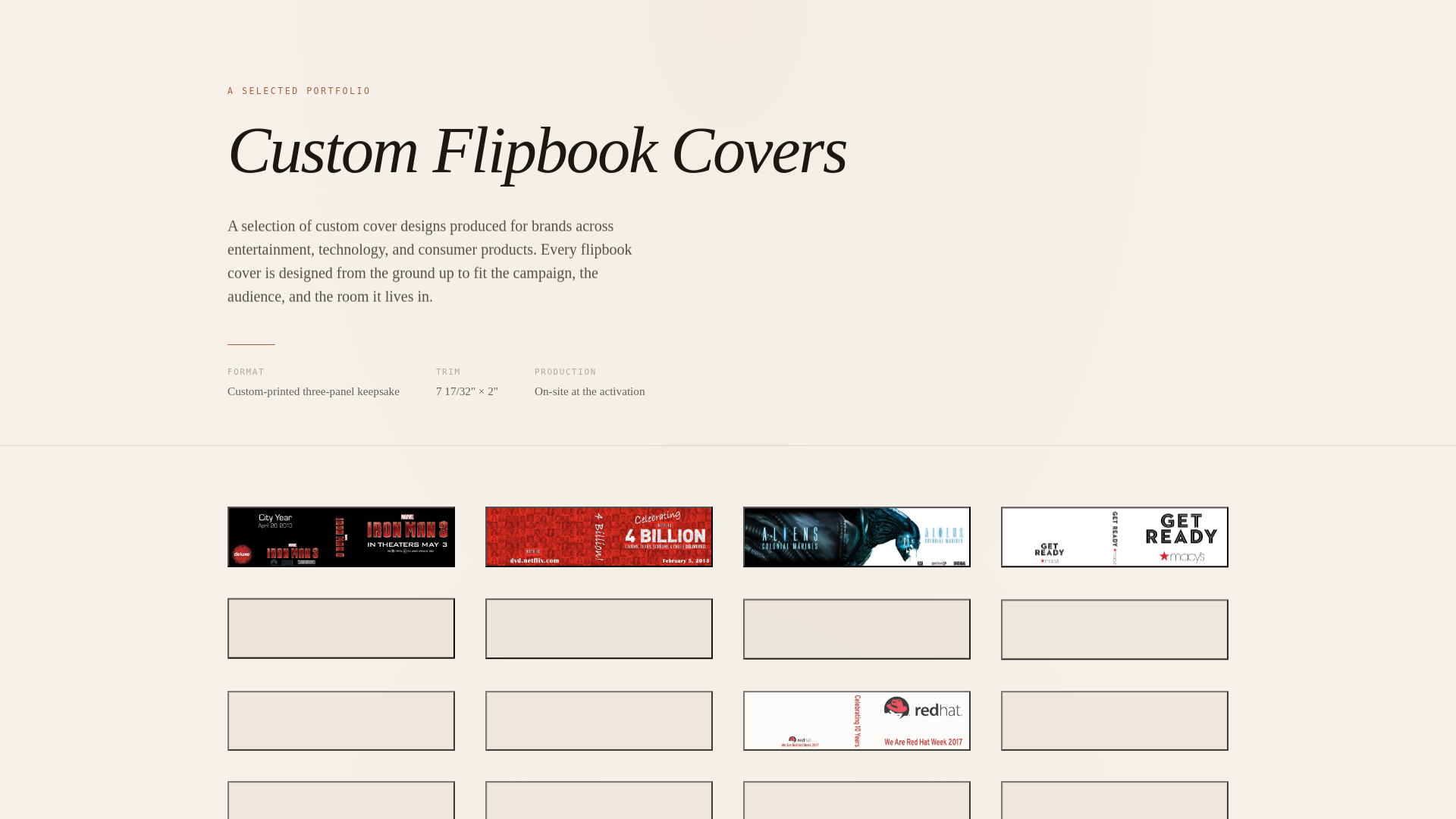 website screenshot of https://flipbook-cover-gallery.pages.dev/