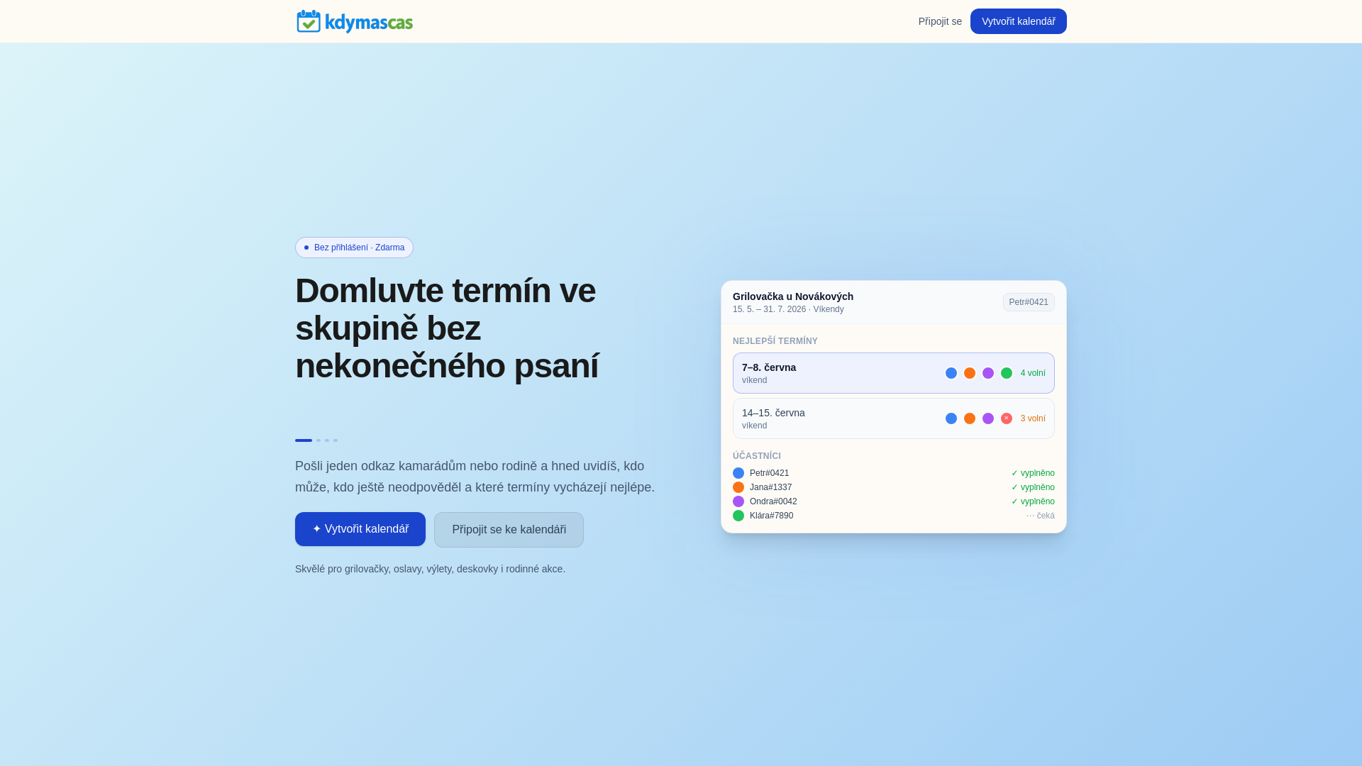 website screenshot of https://kdymascas.cz/