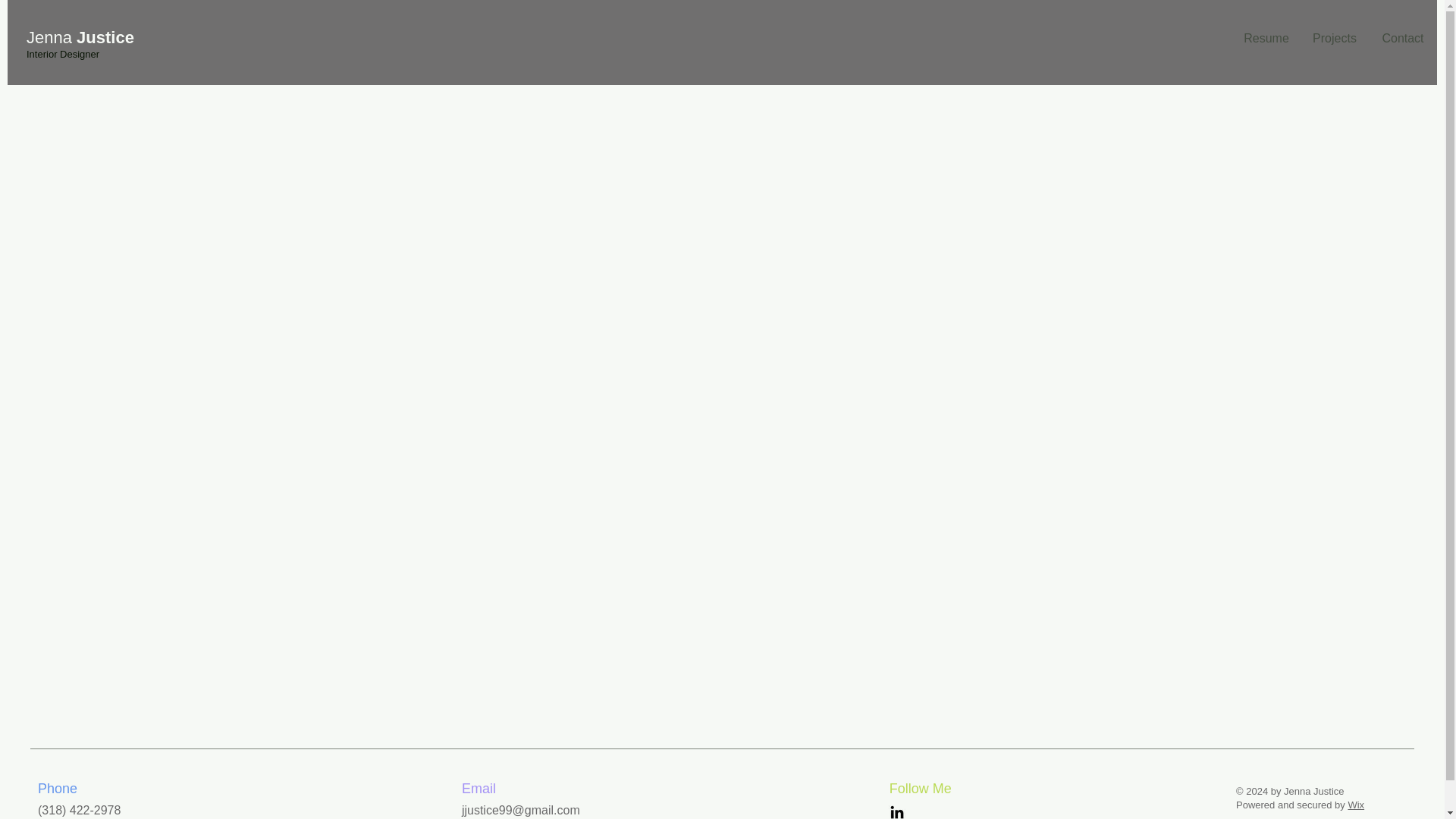 website screenshot of https://jjusticecreative.com/