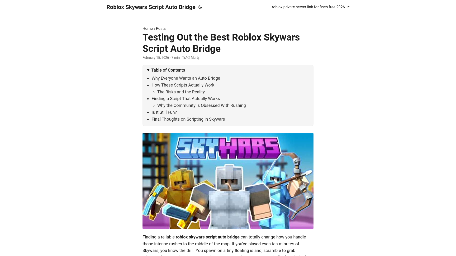 website screenshot of https://roblox-skywars-script-auto-bridge.pages.dev/