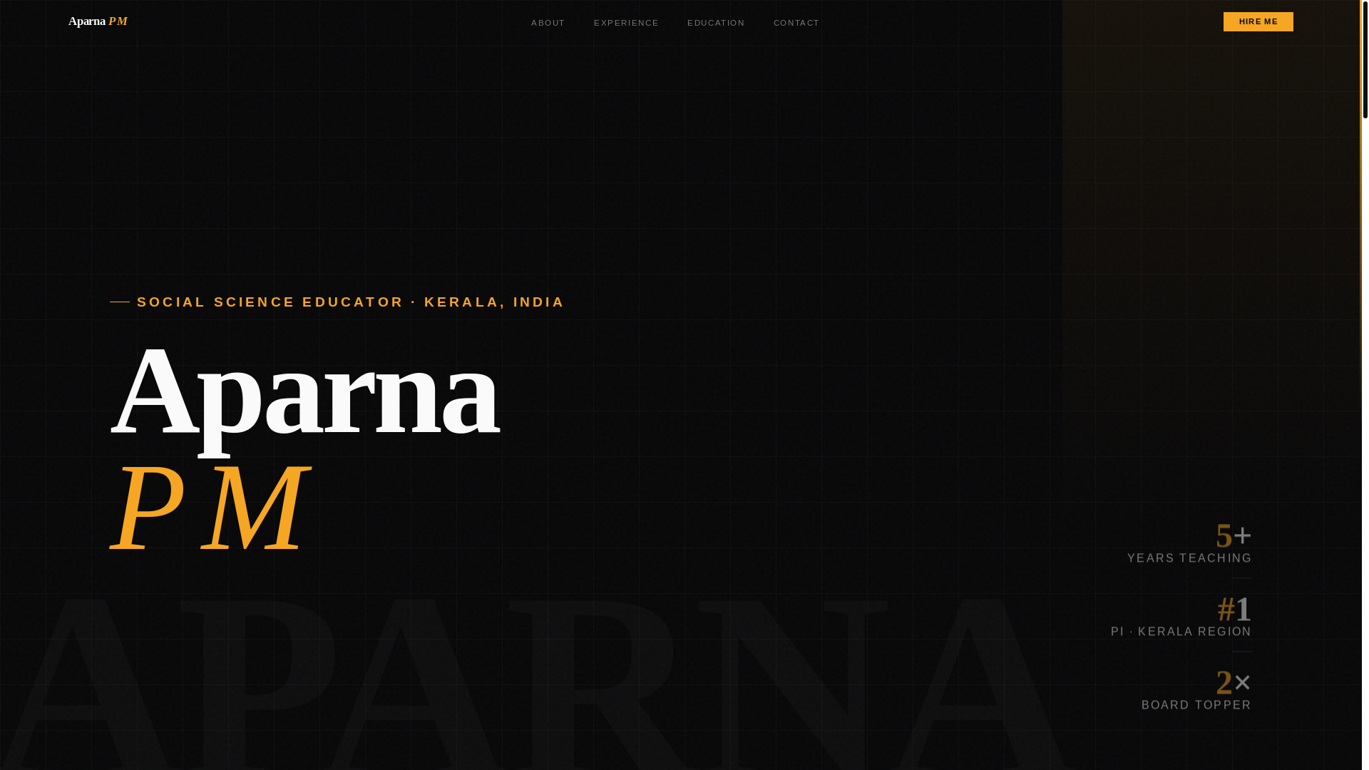 website screenshot of https://aparna-pm.pages.dev/