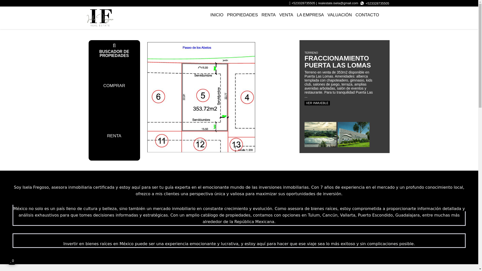 website screenshot of https://fregorealestate.com/