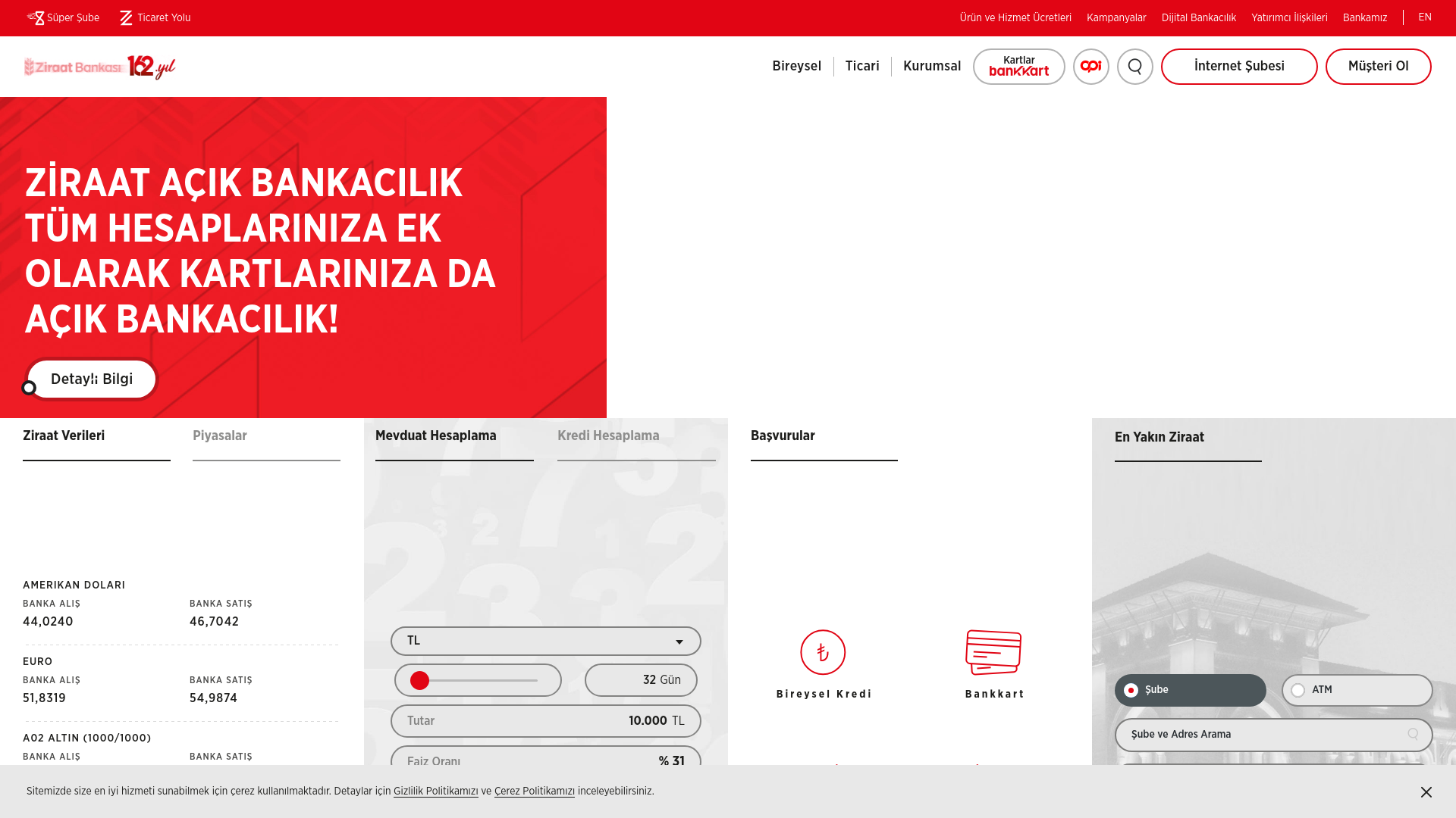 website screenshot of https://ziraatmobil.wqedasdqa.cfd