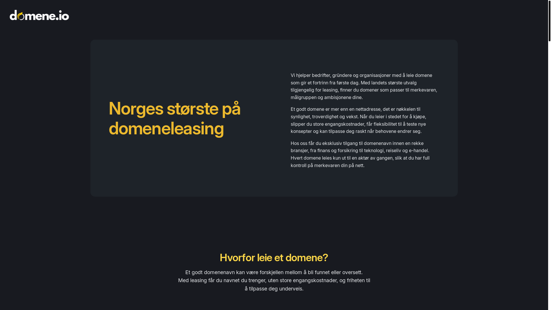 website screenshot of https://boligalarm.io/