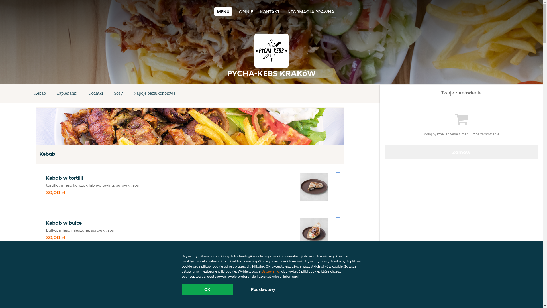 website screenshot of https://pycha-kebs-krakow.pl/
