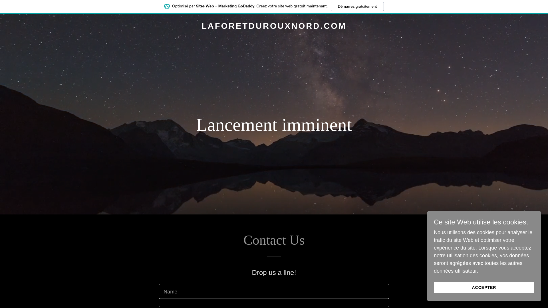 website screenshot of https://laforetdurouxnord.com
